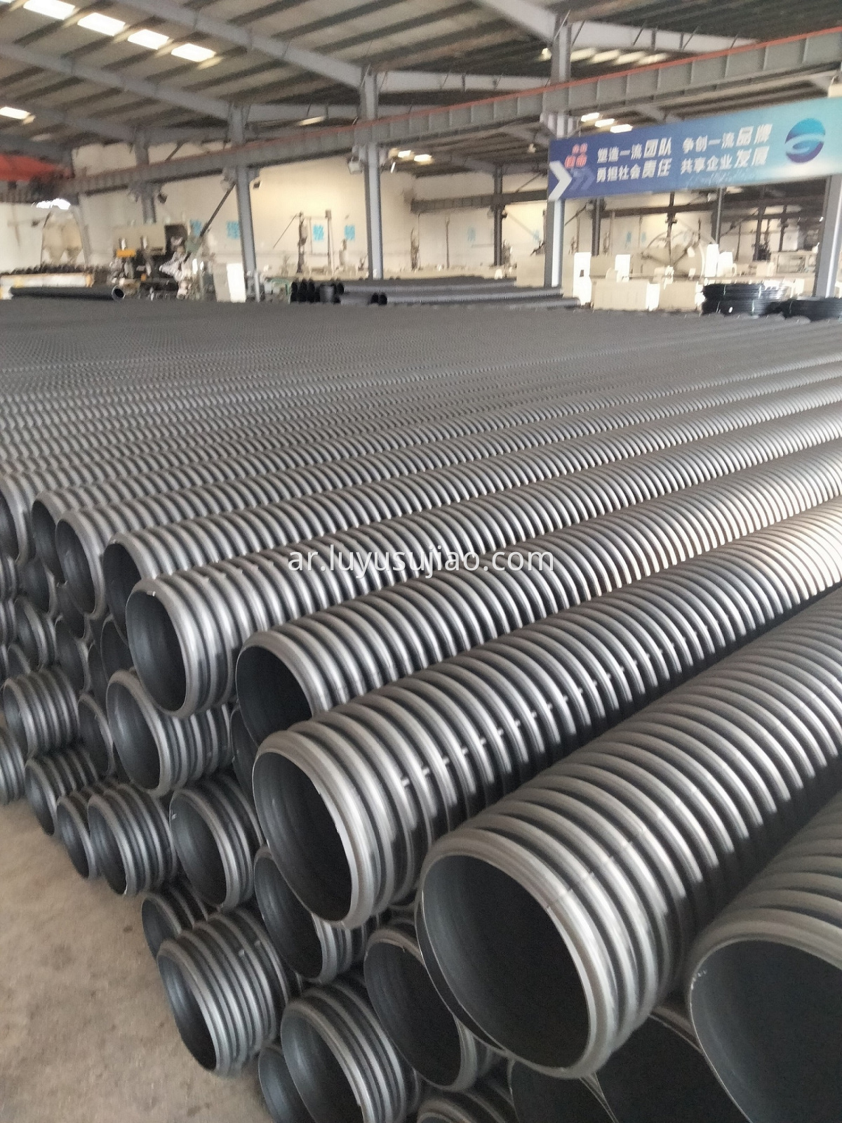 Black PE Double Wall Corrugated Pipe